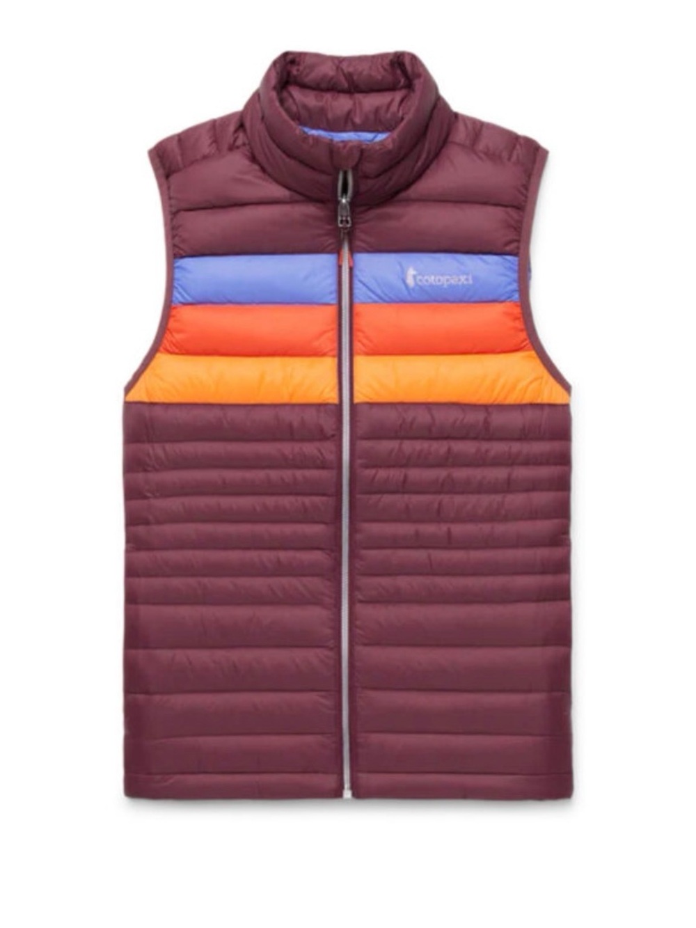 NEW COTOPAXI Fuego Down Puffer Vest Women Sz LARGE Colorblock Packable